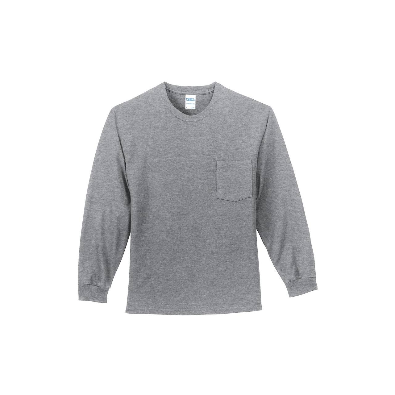 Port & Company® Long Sleeve Essential Pocket T-Shirt